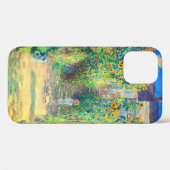 Coques Case-Mate iPhone Jardin aux fleurs de Monet (Verso (horizontal))