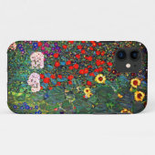 Coques Case-Mate iPhone Jardin aux fleurs Gustav Klimt (Dos (Horizontal))