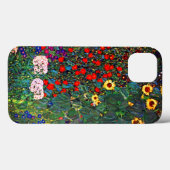 Coques Case-Mate iPhone Jardin aux fleurs Gustav Klimt (Verso (horizontal))