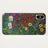 Coques Case-Mate iPhone Jardin aux fleurs Gustav Klimt (Dos (Horizontal))