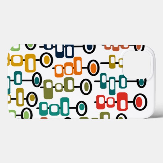 Coques Case-Mate iPhone Jardin aux fleurs rétro (Verso (horizontal))