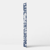 Coques Case-Mate iPhone Jardin Bleu Floral Oiseau Snail Monogramme Denim (Verso / Droite)