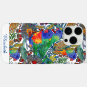 Coques Case-Mate iPhone Jardin botanique personnalisé Rainbow Lorikeet (Verso (horizontal))