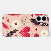 Coques Case-Mate iPhone Jardin d'amour de la Saint-Valentin (Verso (horizontal))