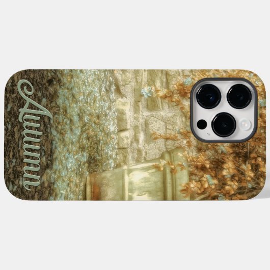 Coques Case-Mate iPhone Jardin d'automne rustique (Verso (horizontal))