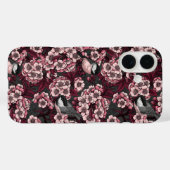 Coques Case-Mate iPhone Jardin de cerisier nocturne (Verso (horizontal))