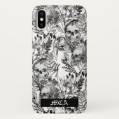 Coques Case-Mate iPhone Jardin de crâne d'aquarelle (Dos)
