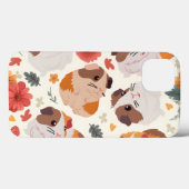 Coques Case-Mate iPhone jardin de fleurs cobaye (Verso (horizontal))