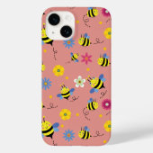 Coques Case-Mate iPhone Jardin de fleurs d'abeilles douces (Verso)