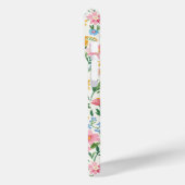 Coques Case-Mate iPhone Jardin de fleurs fantaisiste monogrammé (Verso / Gauche)