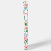 Coques Case-Mate iPhone Jardin de fleurs fantaisiste monogrammé (Verso / Gauche)