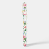 Coques Case-Mate iPhone Jardin de fleurs fantaisiste monogrammé (Verso / Gauche)