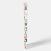 Coques Case-Mate iPhone Jardin de fleurs fantaisiste monogrammé (Verso / Gauche)