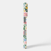 Coques Case-Mate iPhone Jardin de fleurs fantaisiste monogrammé (Verso / Droite)
