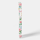 Coques Case-Mate iPhone Jardin de fleurs fantaisiste monogrammé (Verso / Gauche)