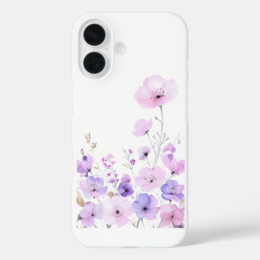 Coques Case-Mate iPhone Jardin de fleurs sauvages pastel Douce floraison f (Verso)