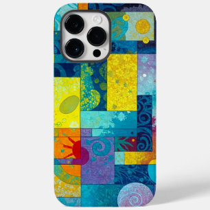 Coque Pour Pour iPhone 14 Pro Max Jardin de l'Épanouissement Cosmique : Mosaïque Abs