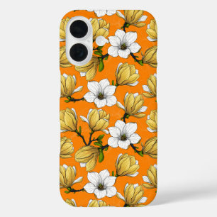 Coques iPhone 16 Jardin de Magnolia en jaune