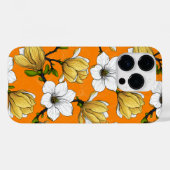 Coques Case-Mate iPhone Jardin de Magnolia en jaune (Verso (horizontal))