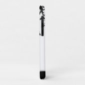 Coques Case-Mate iPhone Jardin de papillons gris personnalisé (Dos/Gauche)