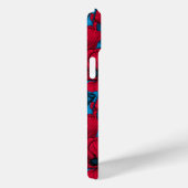 Coques Case-Mate iPhone Jardin de pavot rouge sur bleu (Verso / Droite)
