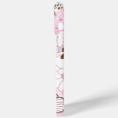 Coques Case-Mate iPhone Jardin de printemps Brown et rose (Verso / Gauche)