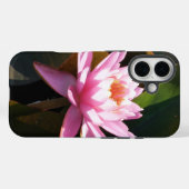 Coques Case-Mate iPhone Jardin d'eau rose rose Nénuphar éclairé (Verso (horizontal))