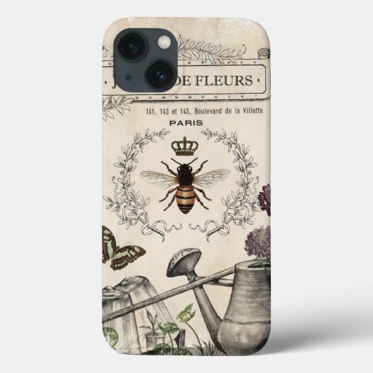 COQUES Case-Mate iPhone JARDIN DES BEE FRANÇAIS (Verso)