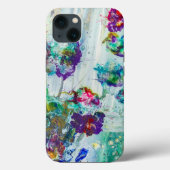 Coques Case-Mate iPhone Jardin des colibris Peinture abstraite (Verso)