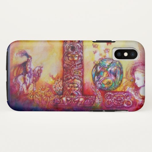 COQUES Case-Mate iPhone JARDIN DES OMBRES PERDUES / CHEVALIER ET FAERY (Dos (Horizontal))