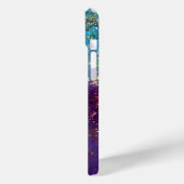 Coques Case-Mate iPhone JARDIN DES OMBRES PERDUES -Turquase Bleue (Verso / Gauche)