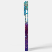 Coques Case-Mate iPhone JARDIN DES OMBRES PERDUES -Turquase Bleue (Verso / Gauche)