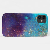 Coques Case-Mate iPhone JARDIN DES OMBRES PERDUES -Turquoise Bleu (Dos (Horizontal))