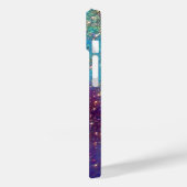 Coques Case-Mate iPhone JARDIN DES OMBRES PERDUES -Turquoise Bleu (Verso / Gauche)