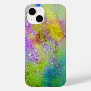 Coque Pour iPhone 14 JARDIN DES OMBRES PERDUES - violet, jaune, vert