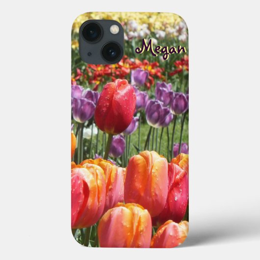 Coques Case-Mate iPhone Jardin des Tulipes du printemps (Verso)