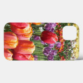 Coques Case-Mate iPhone Jardin des Tulipes du printemps (Verso (horizontal))