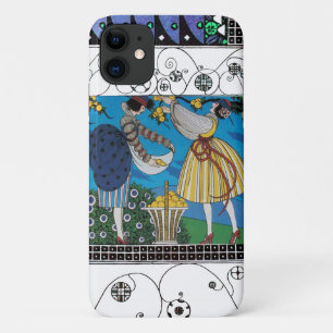 ETUI iPhone Case-Mate JARDIN D'ÉTÉ ET ESCALIERS /MODE COSTUME DESIGNER
