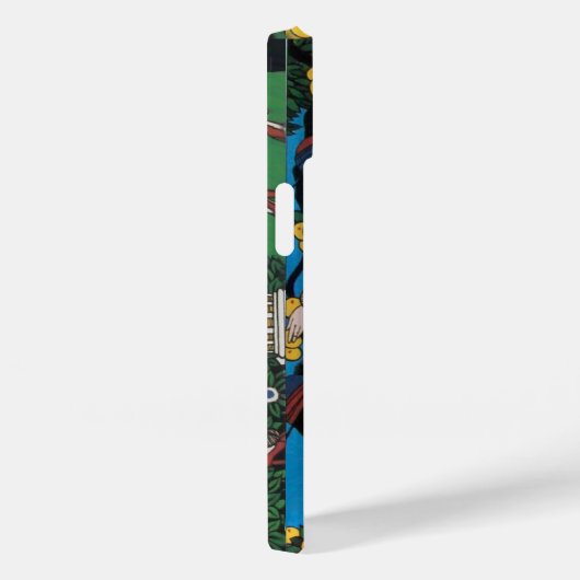 COQUES Case-Mate iPhone JARDIN D'ÉTÉ / MODE COSTUME DESIGNER MONOGRAMME (Verso / Droite)