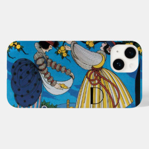 COQUES POUR iPhone JARDIN D'ÉTÉ / MODE COSTUME DESIGNER MONOGRAMME