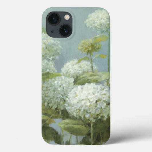 Coques Case-Mate iPhone Jardin d'Hydrangea blanc (Verso)