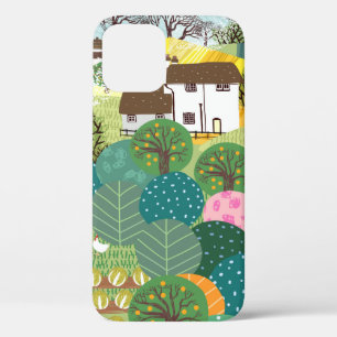 Case-Mate iPhone Case Jardin, ferme, nature et campagne. illu vintage