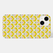 Coques Case-Mate iPhone Jardin Fleur Jaune Retro Motif (Verso (horizontal))