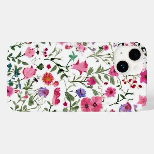 Coques Case-Mate iPhone Jardin Fleur sauvage d'été (Verso (horizontal))