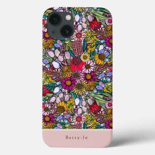 Coques Case-Mate iPhone Jardin Fleur sauvage d'été australien (Verso)