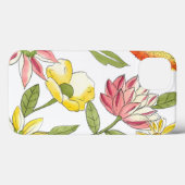 Coques Case-Mate iPhone Jardin fleuri avec Arrière - plan blanc (Verso (horizontal))