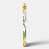 Coques Case-Mate iPhone Jardin fleuri avec Arrière - plan blanc (Verso / Gauche)