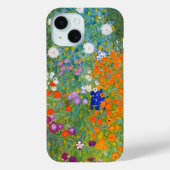 Coques Case-Mate iPhone Jardin fleuri | Gustav Klimt (Verso)