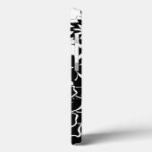 Coques Case-Mate iPhone Jardin floral noir et blanc Motif graphique (Verso / Gauche)