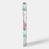 Coques Case-Mate iPhone Jardin Floral Rose Monogrammé (Verso / Gauche)